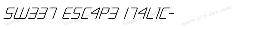Sweet Escape Italic字体转换